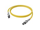 EasyLan VarioBoot patchkabel Cat.6A, S/FTP, geel, 2 m