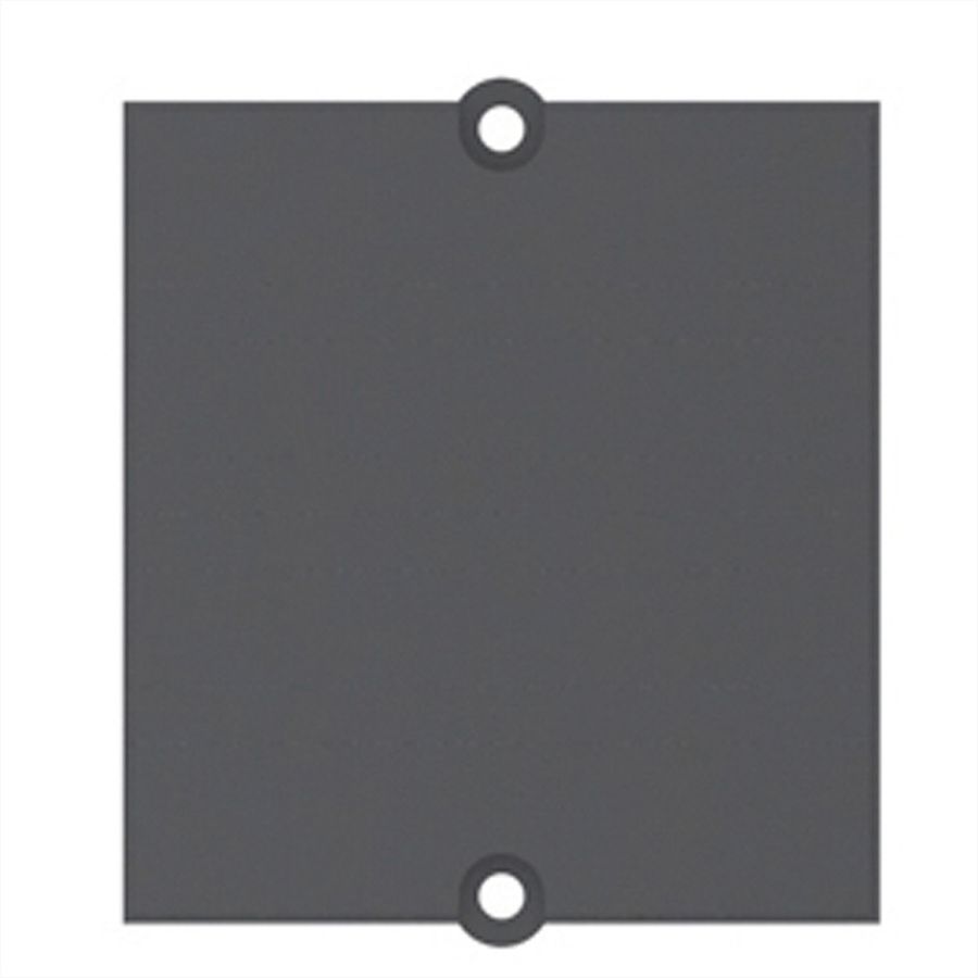 BACHMANN custom module blind deksel met schroefdome, zwart