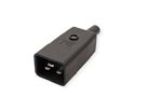 BACHMANN IEC320 C20 16A/250VAC IEC plug, Screw connection, black