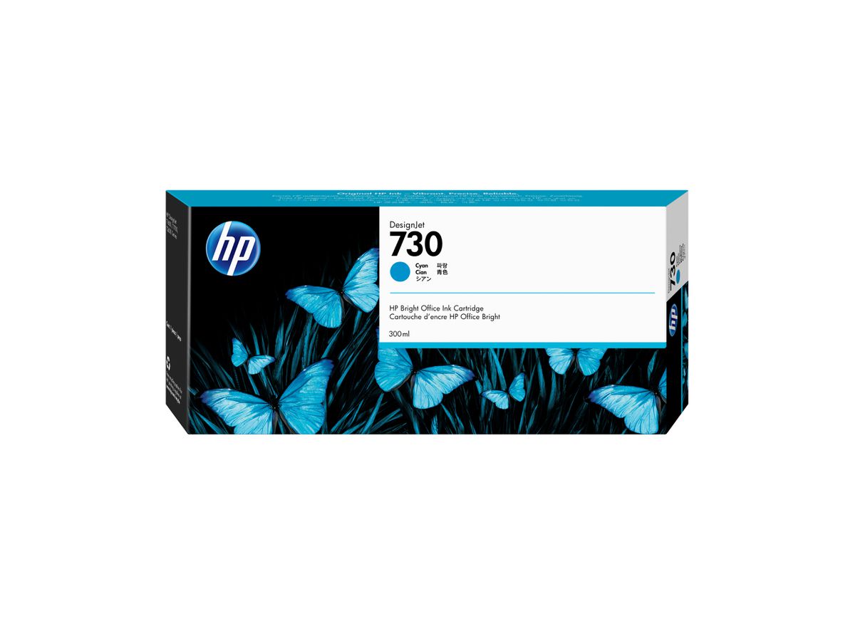 HP 730 300-ml Cyan DesignJet Ink Cartridge