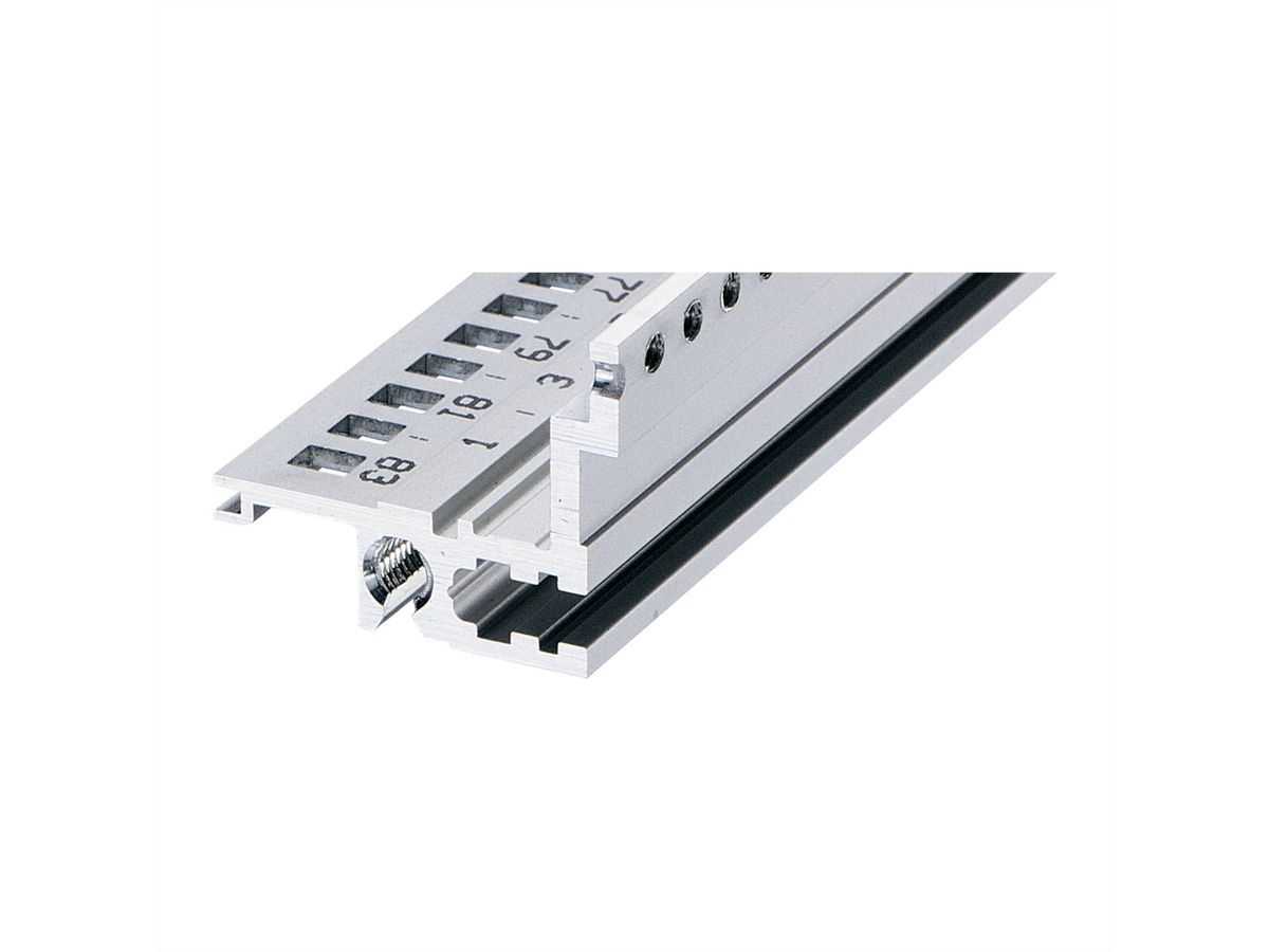 SCHROFF Horizontal Rail, Rear, Type L-MZ, Light, With Z-Rail, 1000 mm