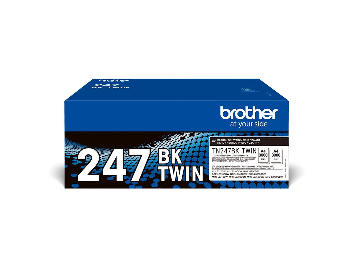 Brother TN-247BKTWIN tonercartridge 2 stuk(s) Origineel Zwart