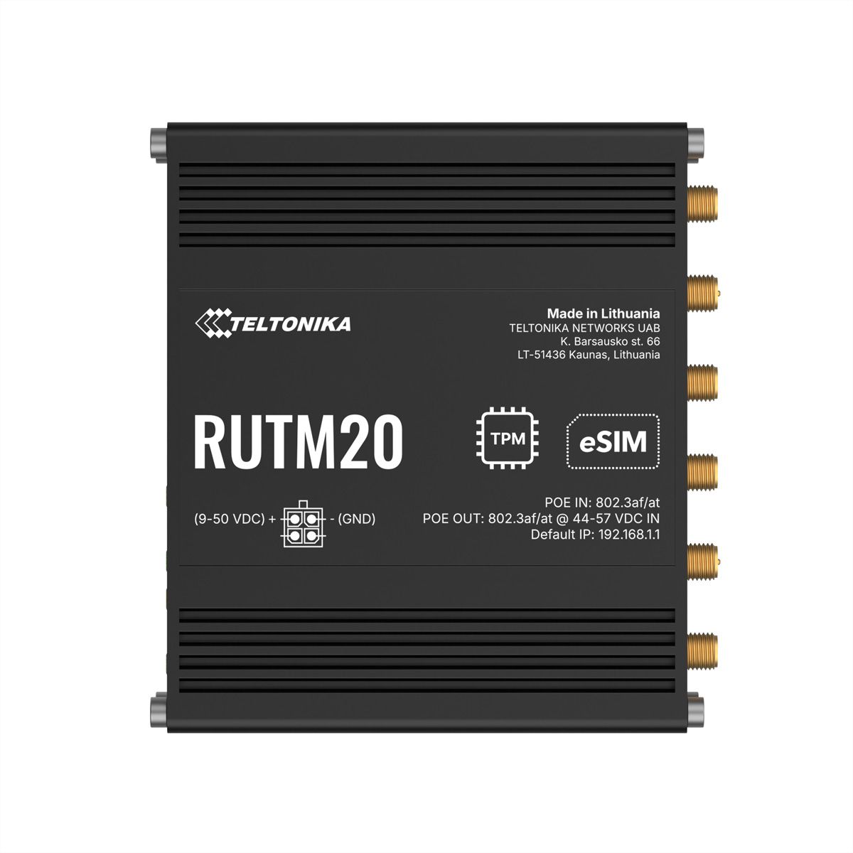 TELTONIKA RUTM20 5G Router PoE Dual SIM & eSIM