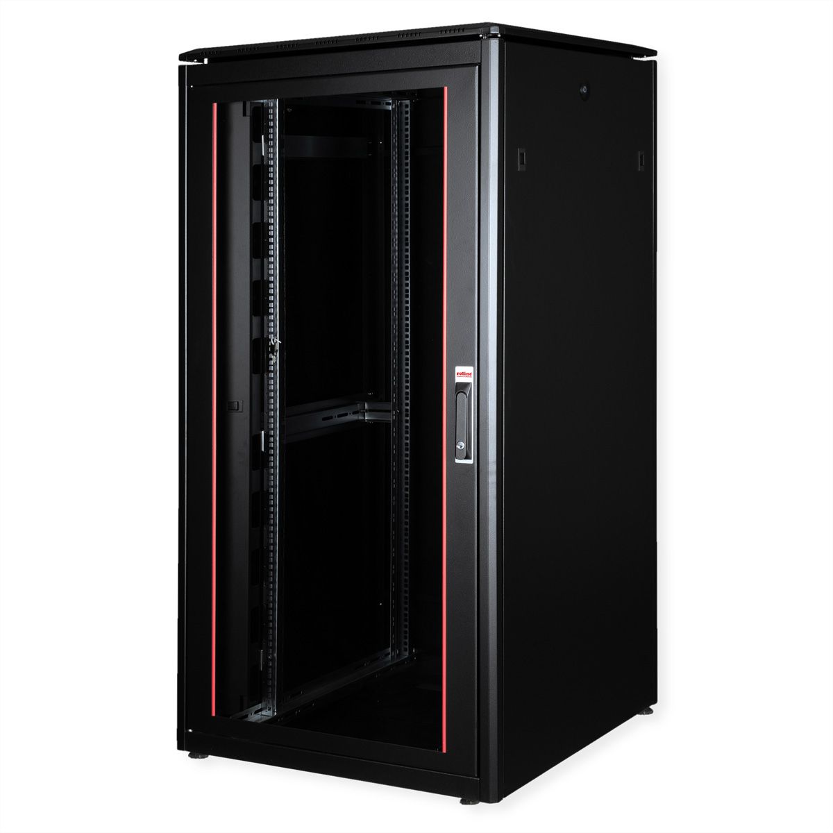 ROLINE 19-inch netwerkkast Pro 32 U , 800x800 BxD Glazen deur zwart