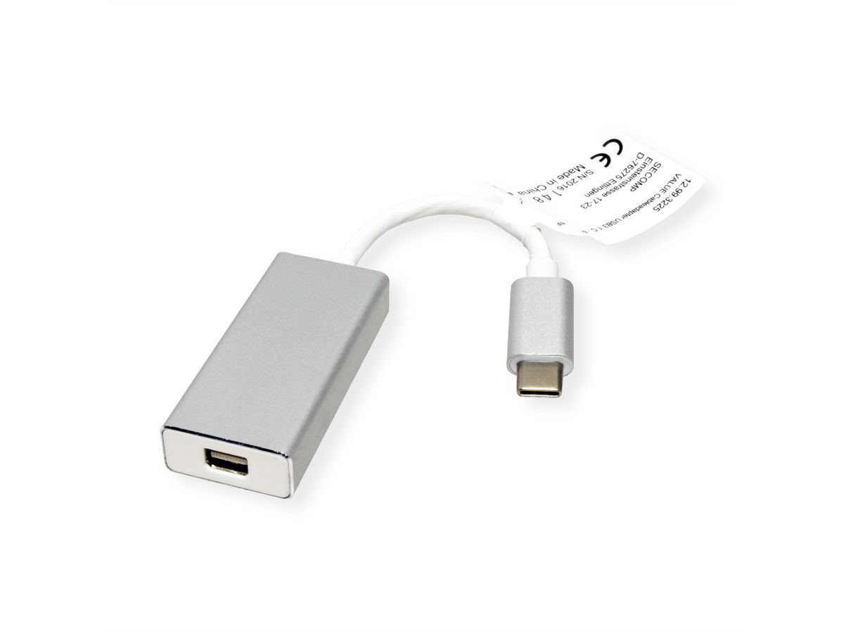 VALUE Type C - Mini DisplayPort Adapter, v1.2, M/F