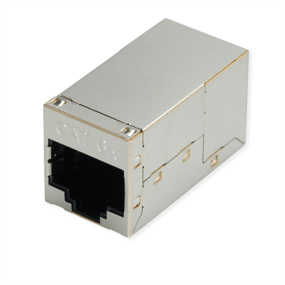 ROLINE RJ-45-koppeling afgeschermd, Cat.6A (klasse EA), zilver