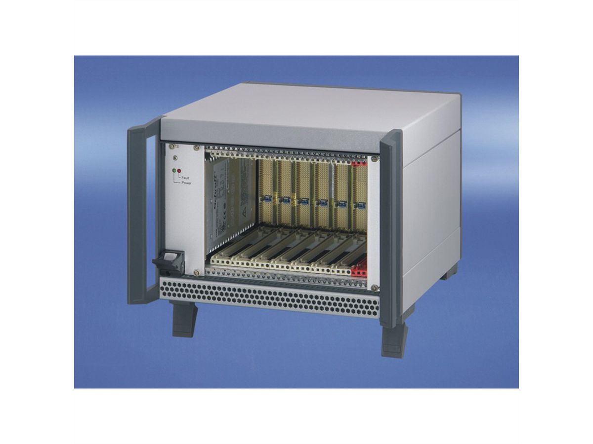 SCHROFF CPCI-systeem met aansluitbare PSU, desktop, 4 HE, 8 sleuven, 44 HP