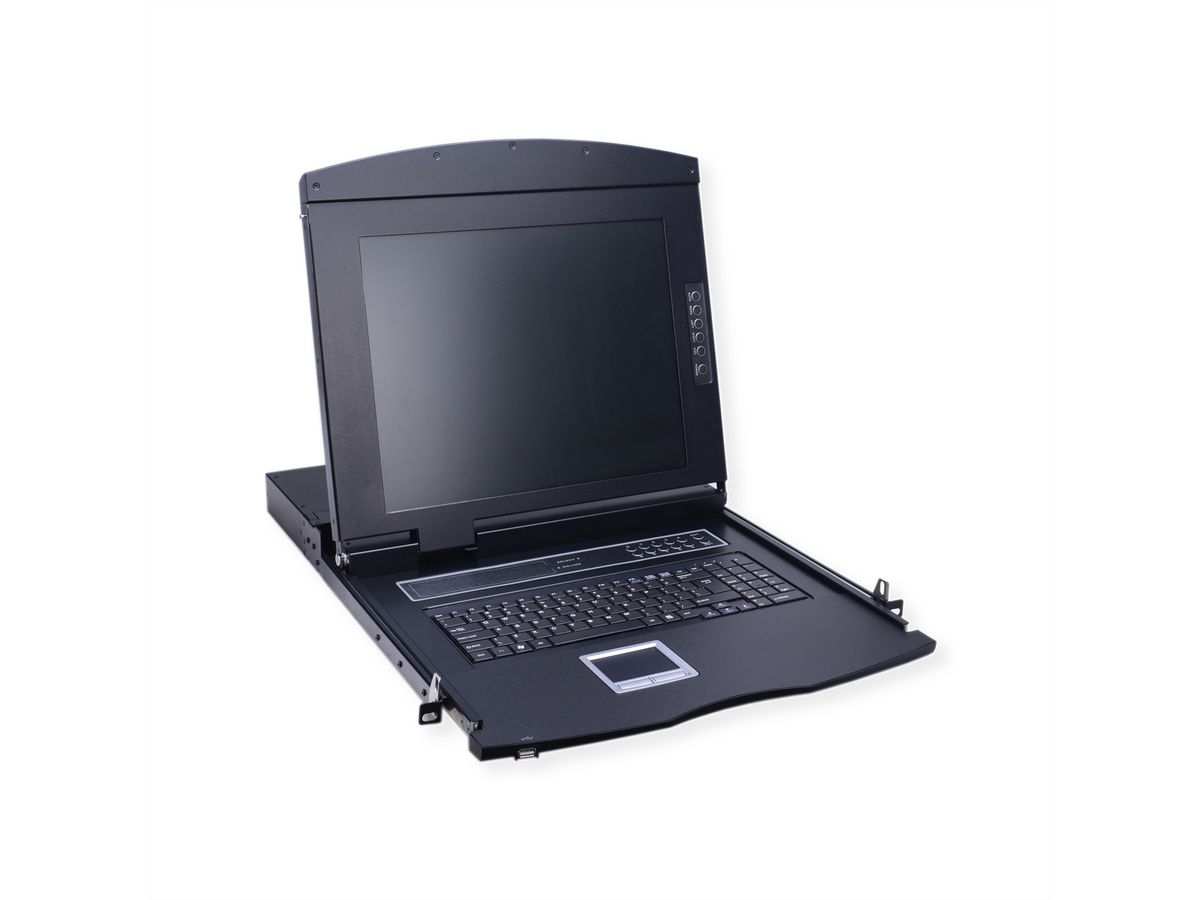 VALUE 19" LCD KVM Console, 43 cm (17") TFT, VGA, USB, CH-Layout
