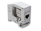 ROLINE Keystone Holder, empty, DIN-Rail, 180°