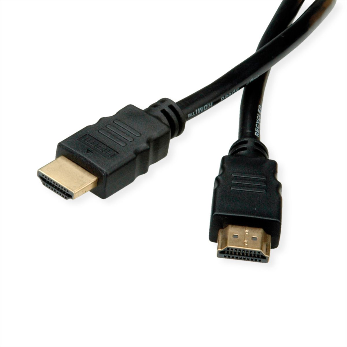 ROLINE RM 8K HDMI Ultra HD-kabel met ethernet, Male/Male, zwart, 2 m