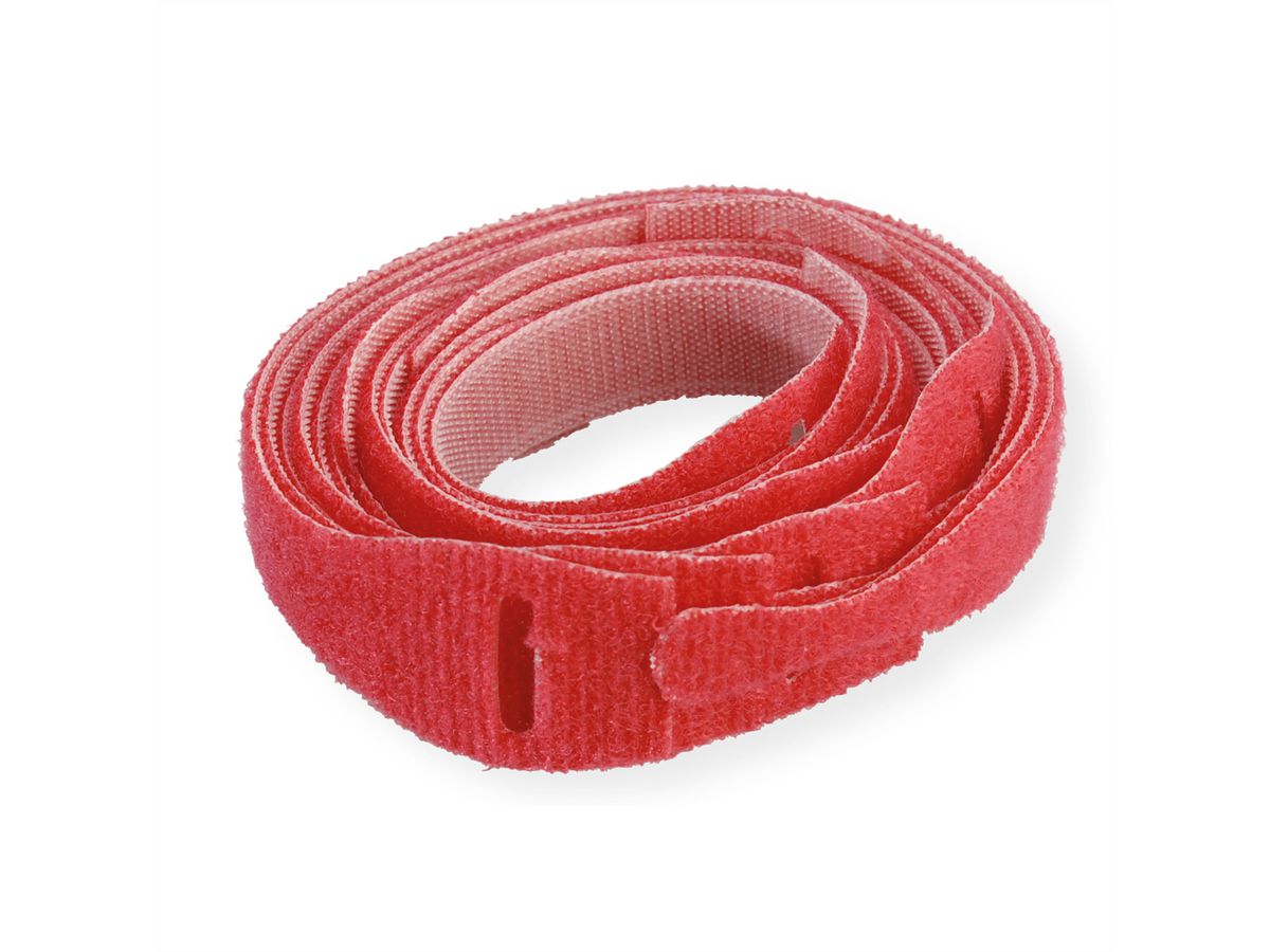 VELCRO® ONE-WRAP® Strap Klettband mit Lasche, 10Stk., rot, 20 cm