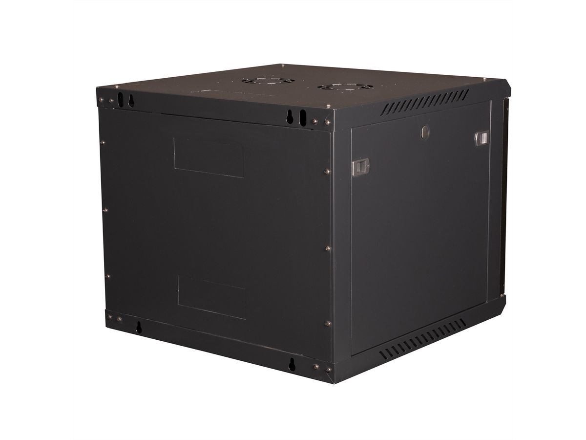 VALUE 19-Zoll Wandgehäuse 9HE, 600x600mm schwarz, Bausatz