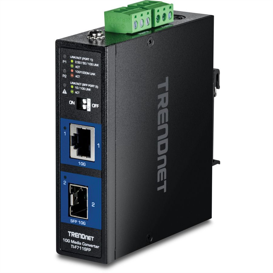 TRENDnet TI-F711SFP Industrial Medienkonverter 10G SFP+