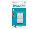 VELCRO® HANGables Mikro-Klebe-Haken 225g, 4 St. wiederablösbar, weiß