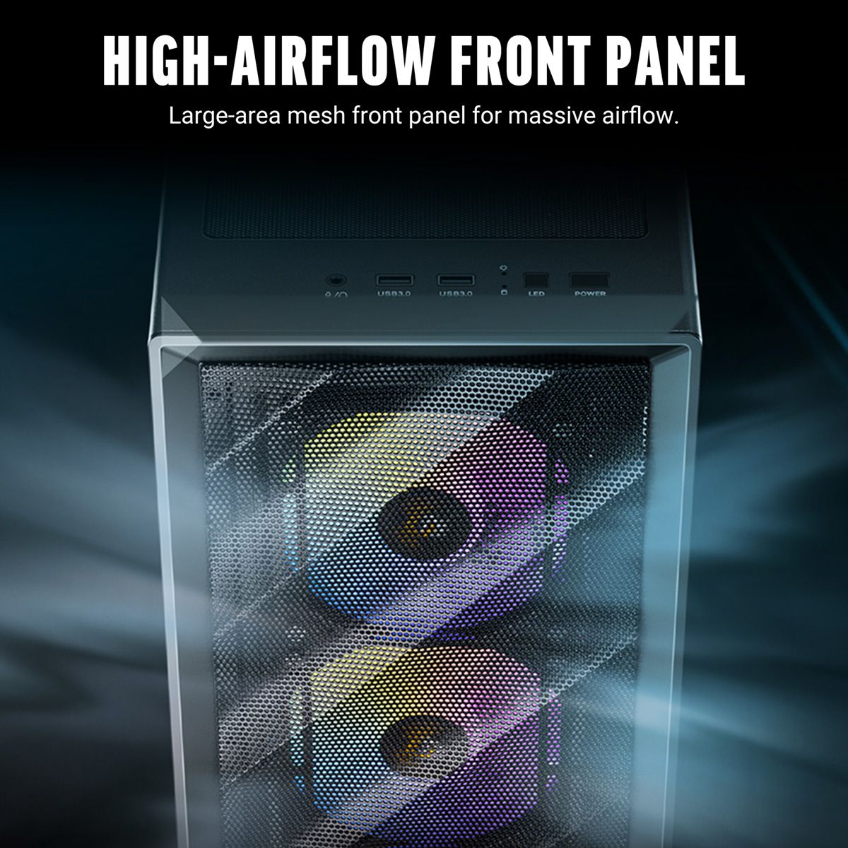ANTEC AX85 ARGB PC case Midi Tower Gaming ATX, black