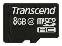 Transcend TS8GUSDC4 memory card 8 GB MicroSDHC Class 4