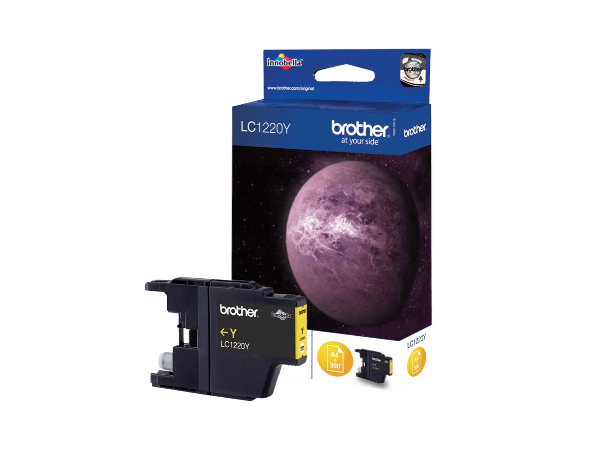 Brother LC1220Y inktcartridge 1 stuk(s) Origineel Geel
