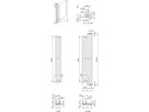 SCHROFF-insteekmodule U-profiel voor IEL, IET, type 2, 3 HE, 10 HE, 0,1" offset, 2,5 mm, Al, geanodiseerd vooraan, geleidend achteraan
