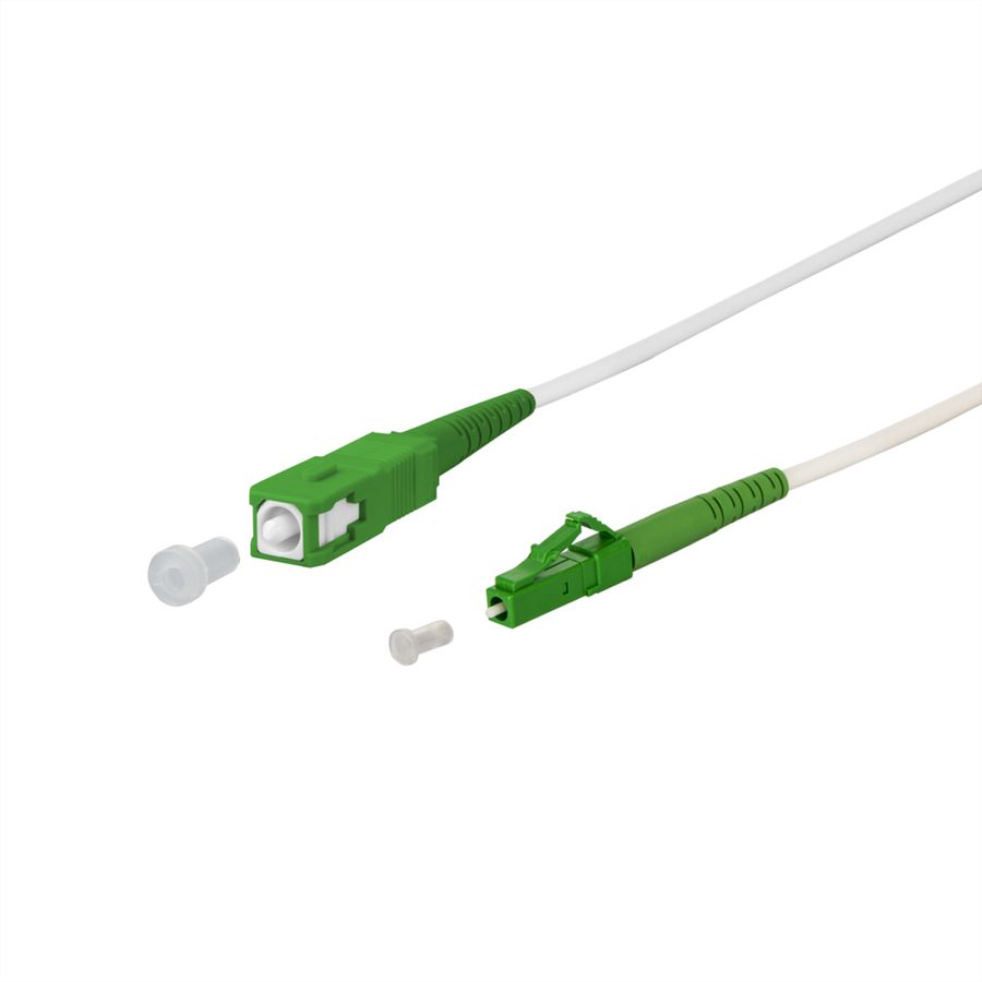 METZ CONNECT OpDAT glasvezelkabel, SC-S APC/LC-S APC OS2, 20 m