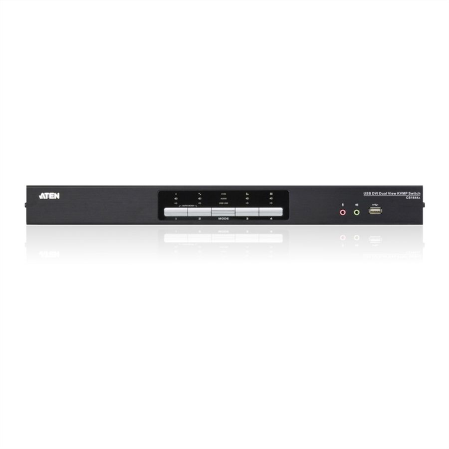 ATEN CS1644A KVM switch Dual View DVI, USB, audio, 4 poorts