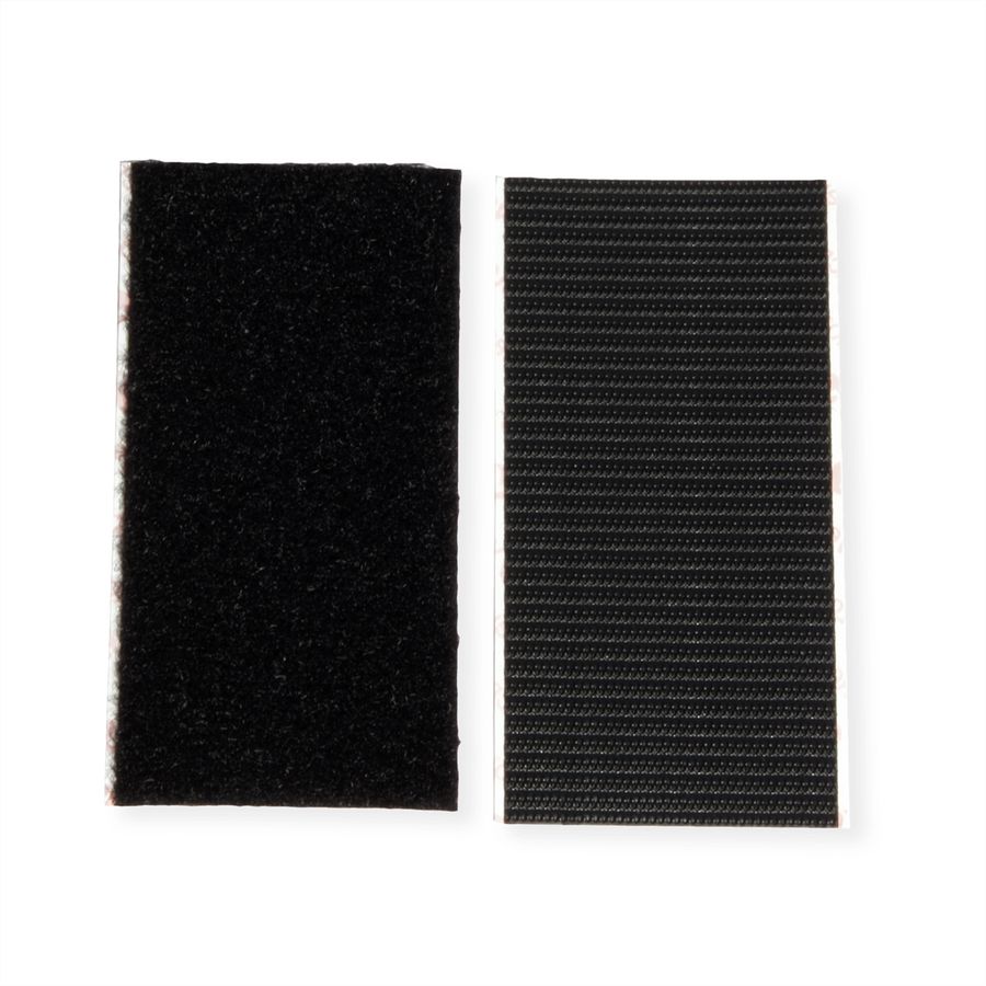 VELCRO® Klittenbandstrips Extra Sterk Zelfklevend Haak & Lus 50mm x 100mm x 2 sets Zwart