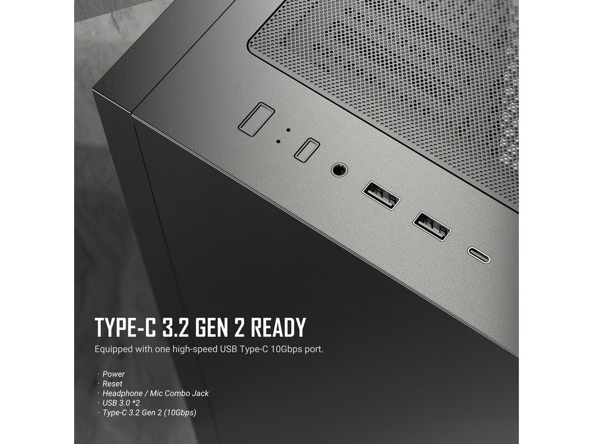 ANTEC CX60M ARGB PC-Gehäuse Mini Tower Micro-ATX, black