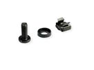ROLINE Mounting material for 19" components, M6, 100 pieces, black