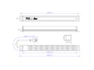 BACHMANN 19" socket strip with 9x C13 sockets, with earthing contact plug