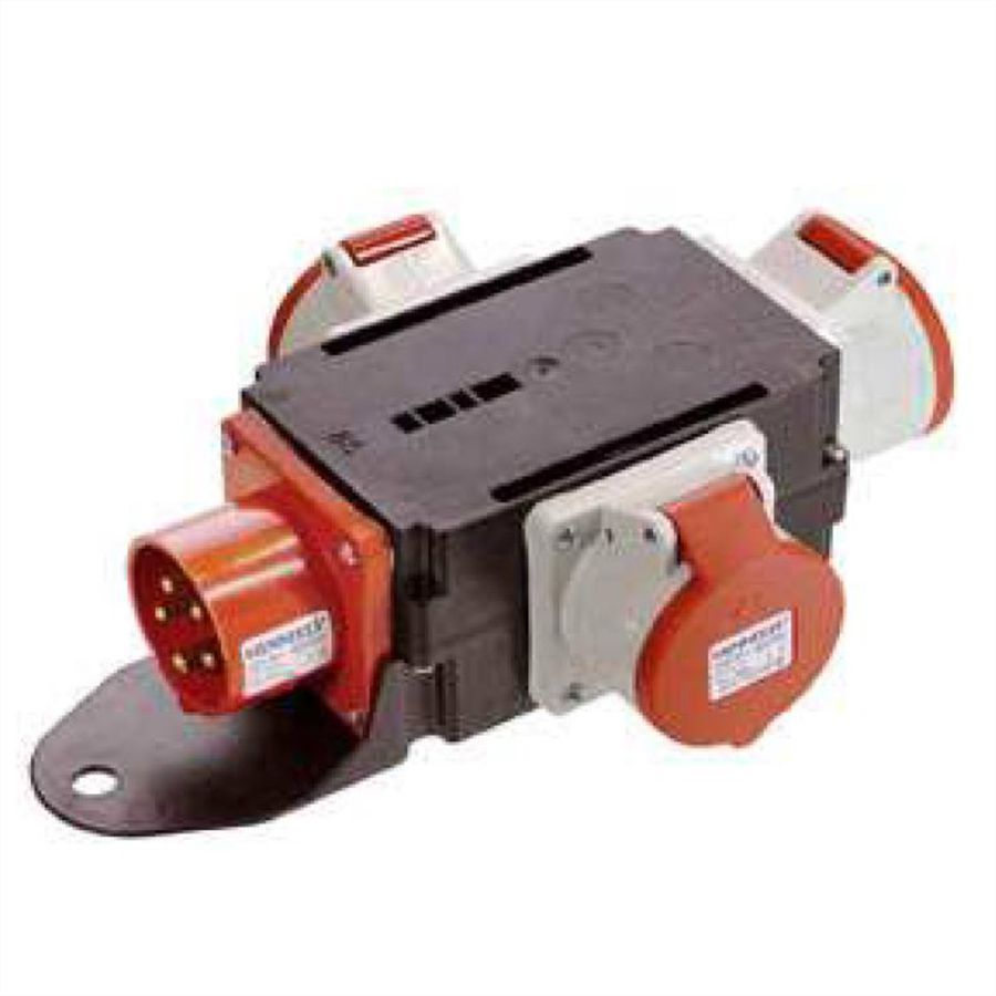 BACHMANN CEE adapter CEE 400 V/16 A, 3x16A 5p400V, IP44