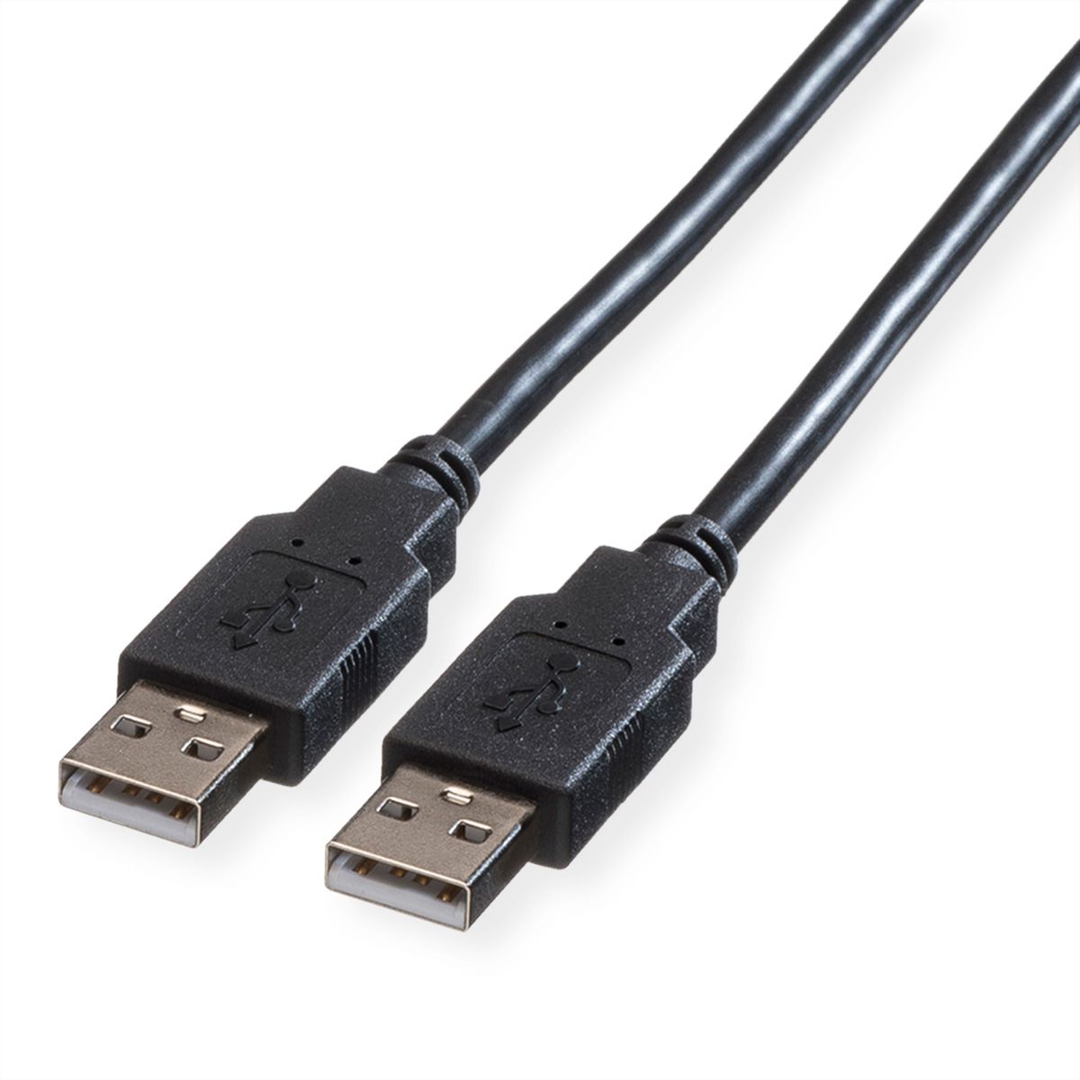 ROLINE USB 2.0 Kabel, type A-A, zwart, 3 m