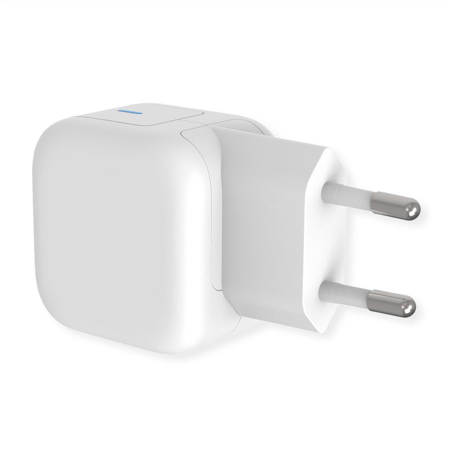 ROLINE USB oplader met eurostekker, 1 poort, QC3.0, GaN, 20W
