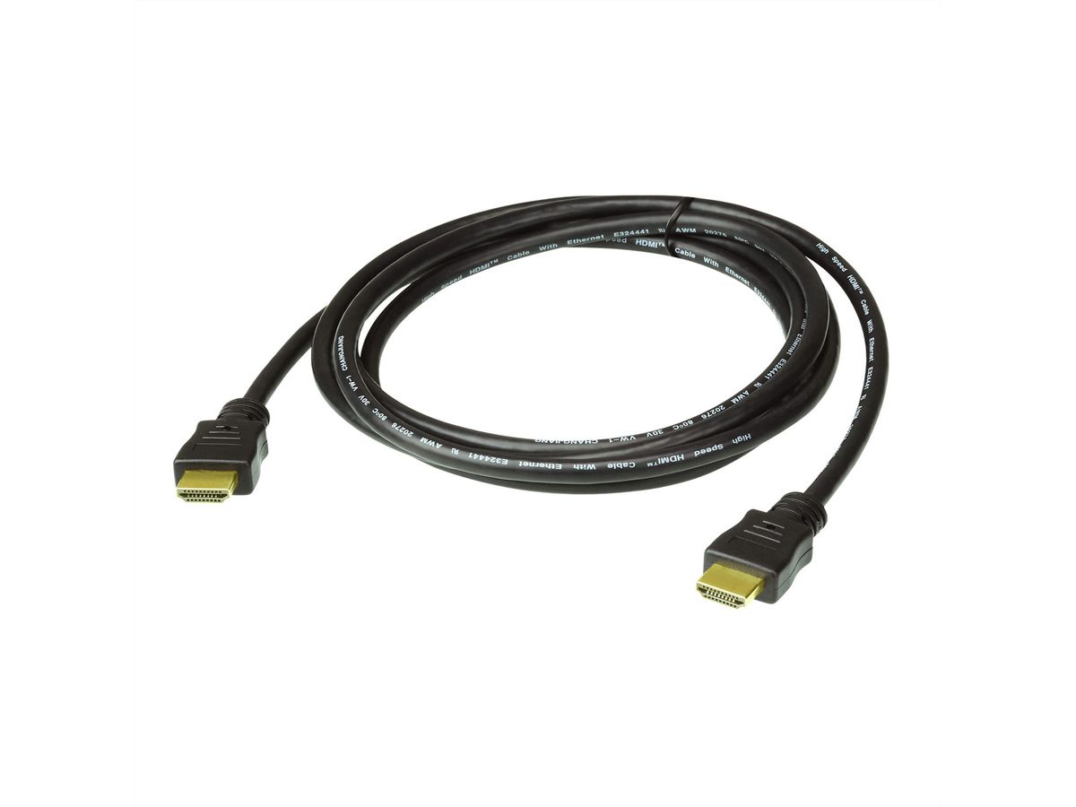 ATEN Hogesnelheids-HDMI-Kabel met Ethernet, zwart, 2 m