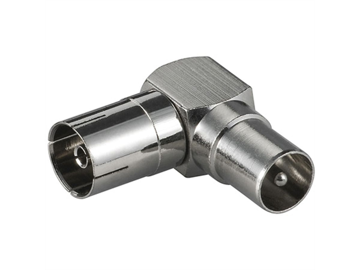 Coax haakse connector