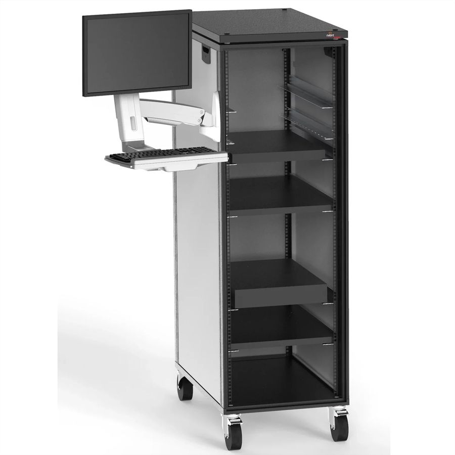 SCHROFF Adjustable Monitor Arm with Keyboard Tray, max. 8 kg