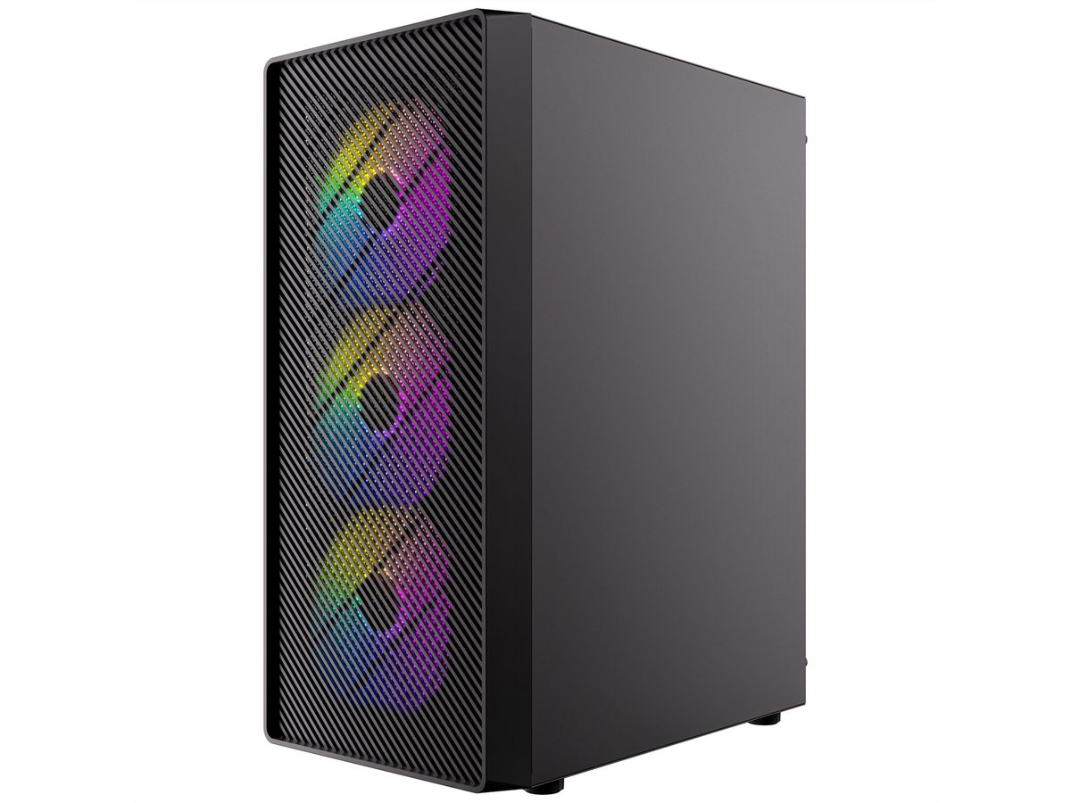 ANTEC AX26 RGB Elite PC case Midi Tower Gaming ATX, black