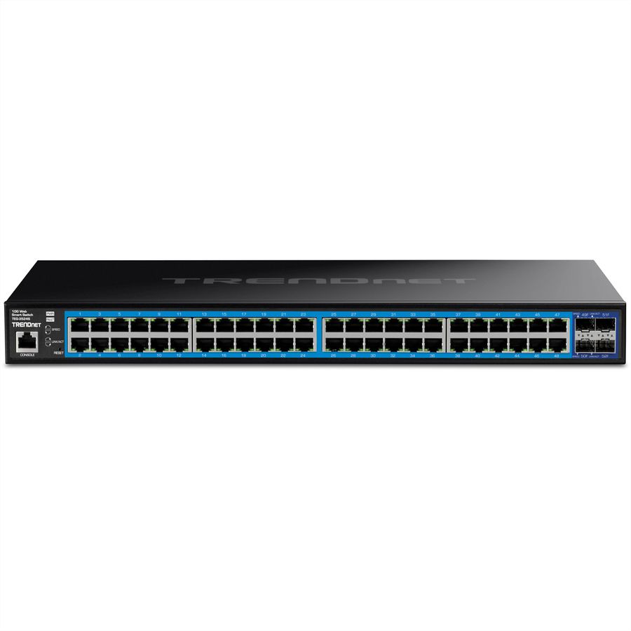 TRENDnet TEG-3524S 52-poorts switch, Gigabit Web Smart met 10G SFP+ slots