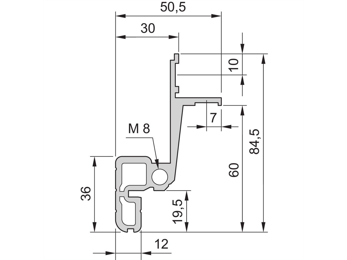 SCHROFF Novastar Cabinet Frame, Slim-Line, 34 U 553W 1000D
