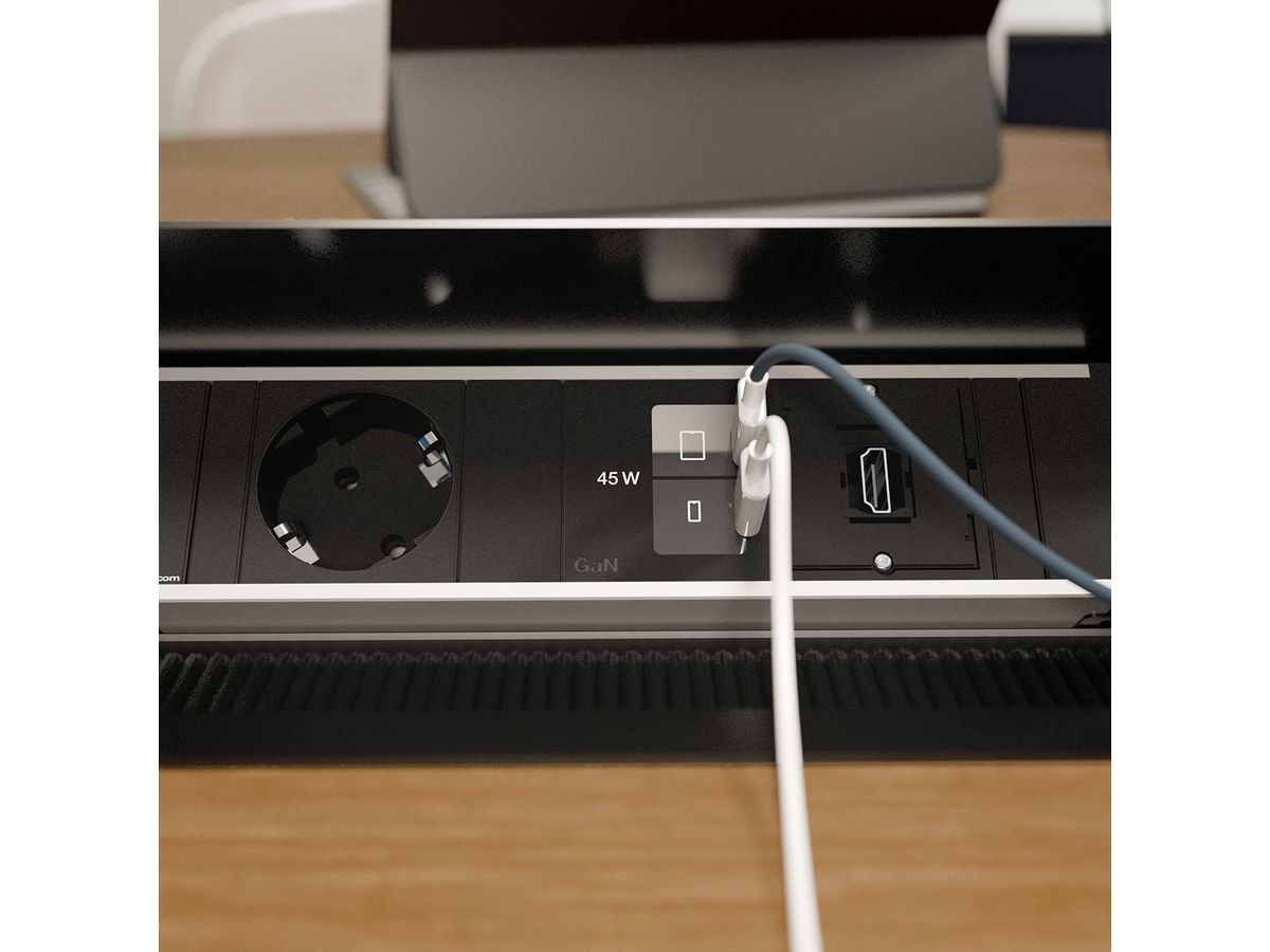 BACHMANN CONI 1xCEE7/3, 1xUSB C/C 45W 1xCM L=0,2m