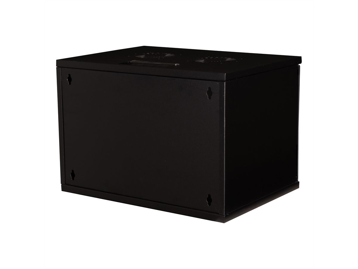 ROLINE 19-inch wandbehuizing Basic 7 U, 540x400 BxD Bouwpakket zwart