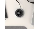 BACHMANN PIX 1x earthing contact, with earthing contact and decorative rings in white, black and stainless steel look, 2 m