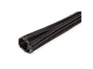 ROLINE PVC weefselslang voor kabelgeleiding, zelfsluitend, zwart, 2,5 m