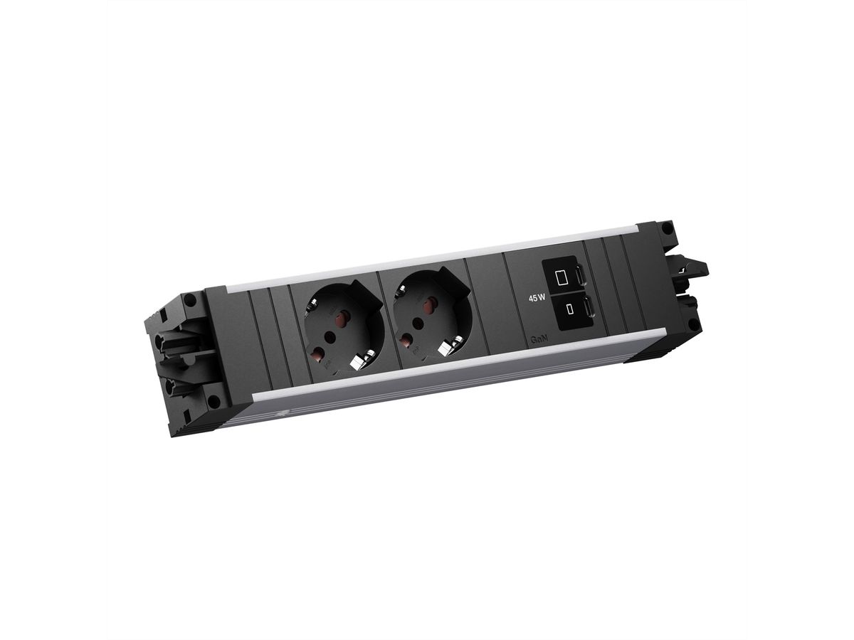 BACHMANN STEP ALU 2xP40, 1xUSB C/C 45W