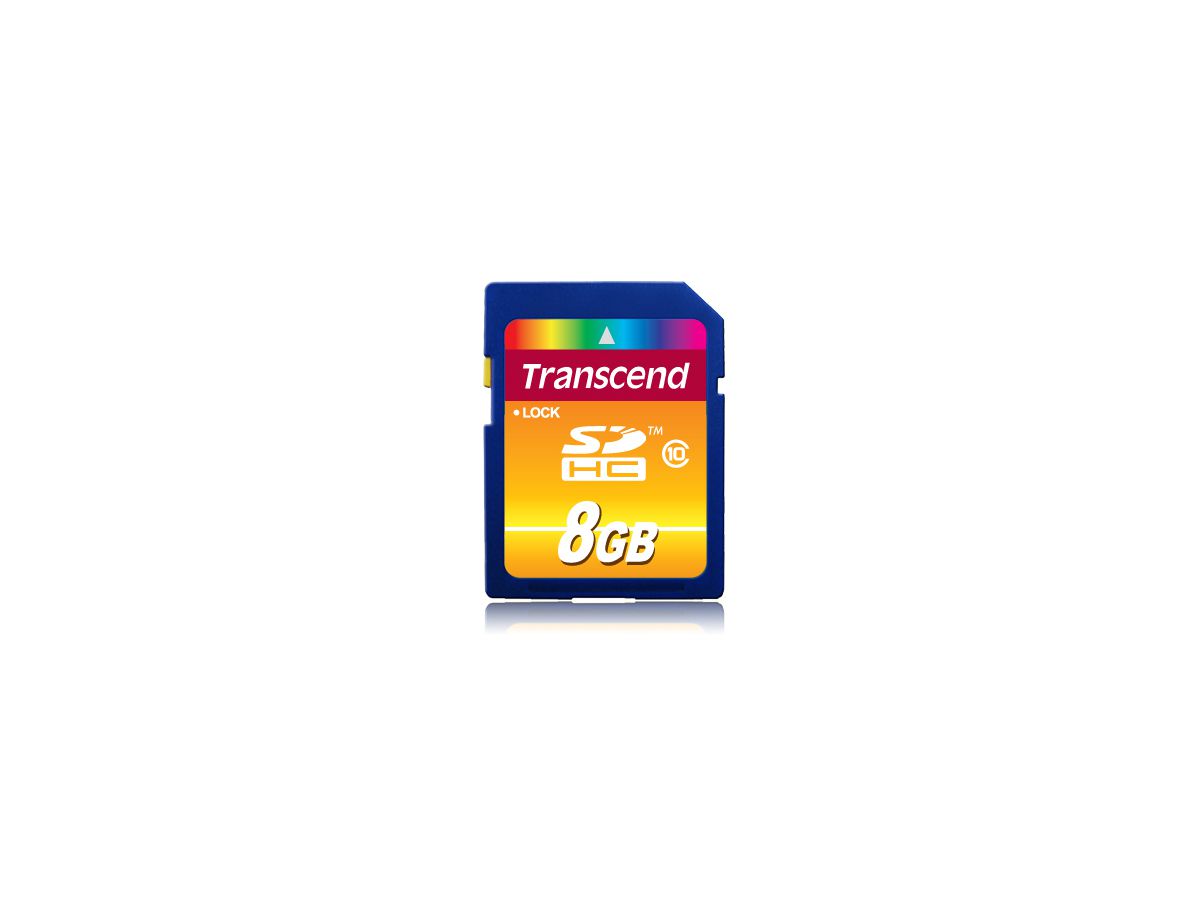 Transcend TS8GSDHC10 memory card 8 GB SDHC Class 10