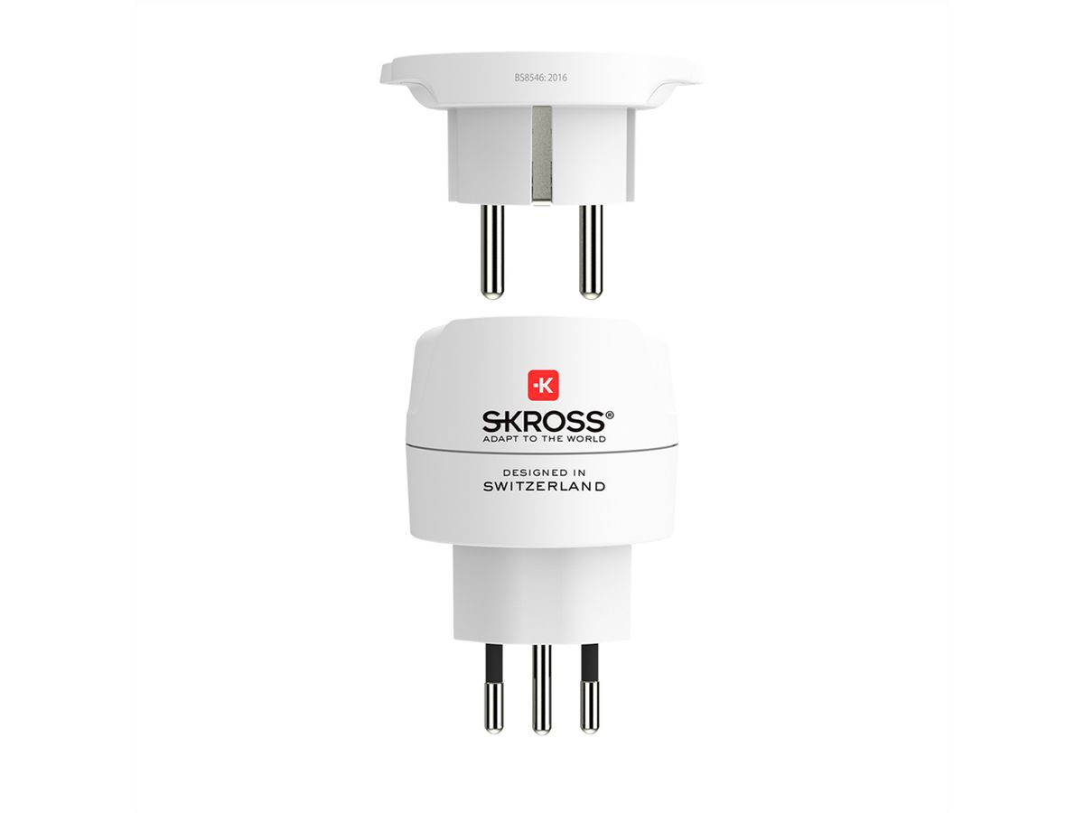 Skross Combo Wereld naar Zwitserland compacte adapterset