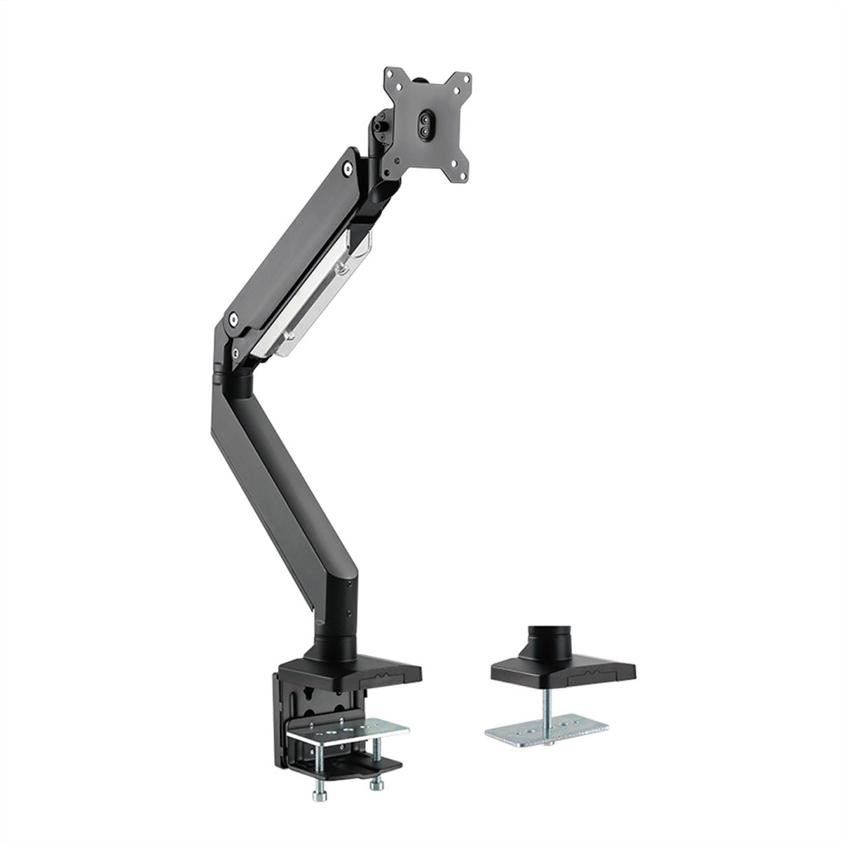 ROLINE LCD Monitor Stand Pneumatic, Desk Clamp, Pivot, max. 18 kg, 5 Joints