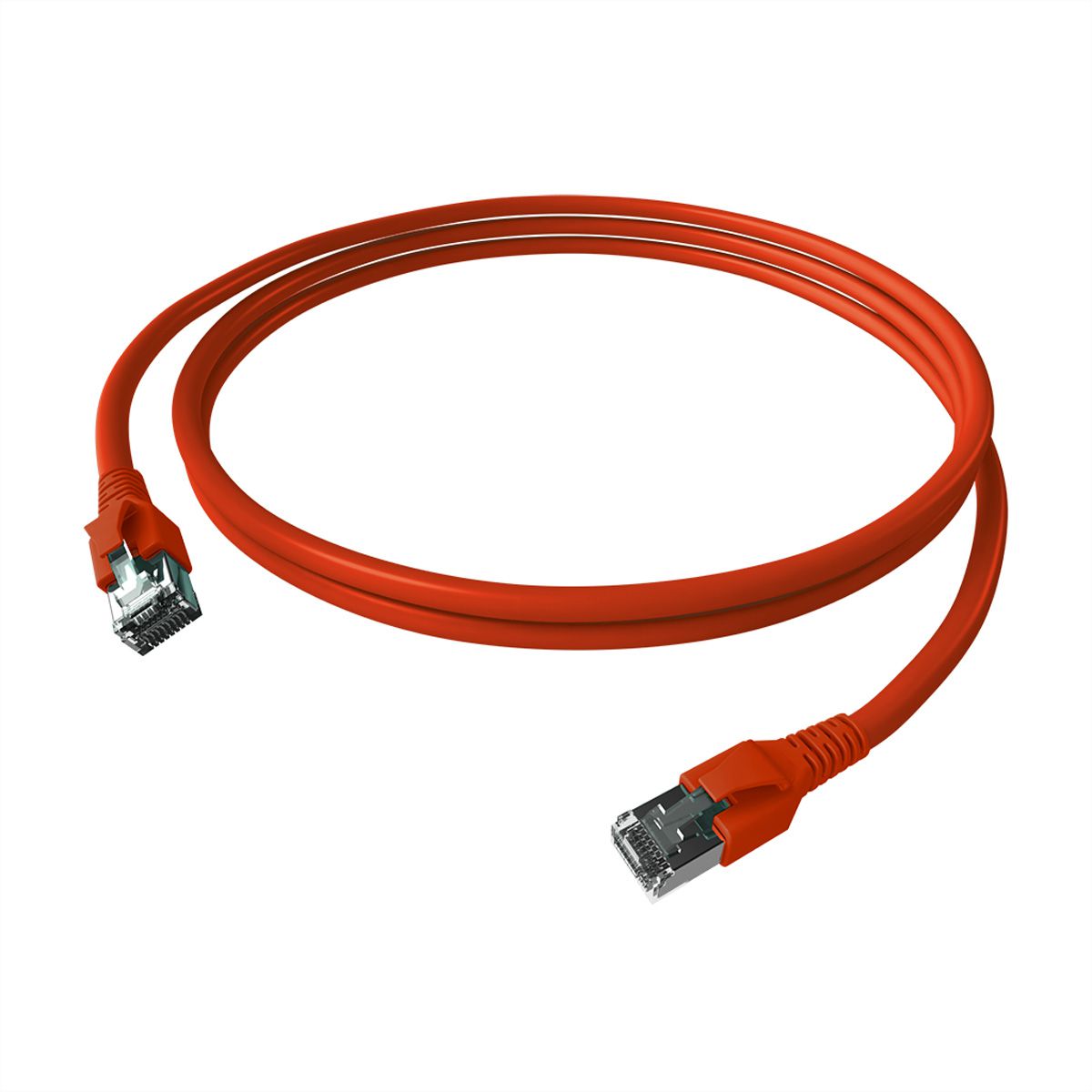 EasyLan FlexBoot Patchkabel Kat.6A, S/FTP, rood, 10 m