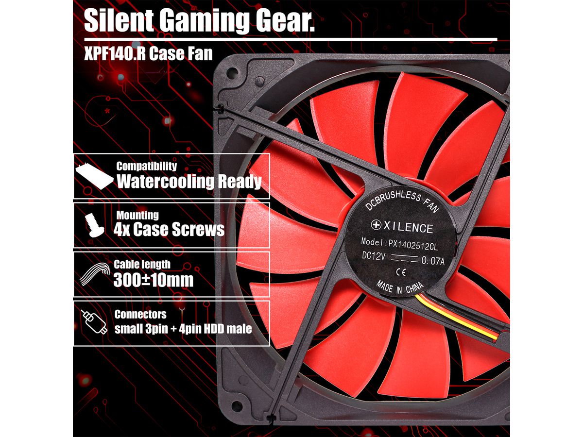 Xilence XPF140.R 140mm Performance Case Fan, 3PIN
