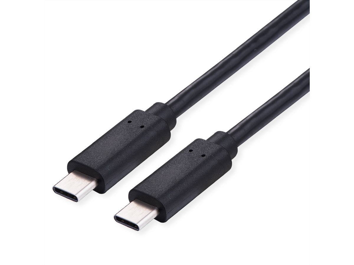 VALUE USB 2.0 Kabel, C–C, M/M, 100W, zwart, 2 m