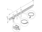 SCHROFF Varistar Cable Support Rail for Cabinet Depth, RAL 7021, 1100D