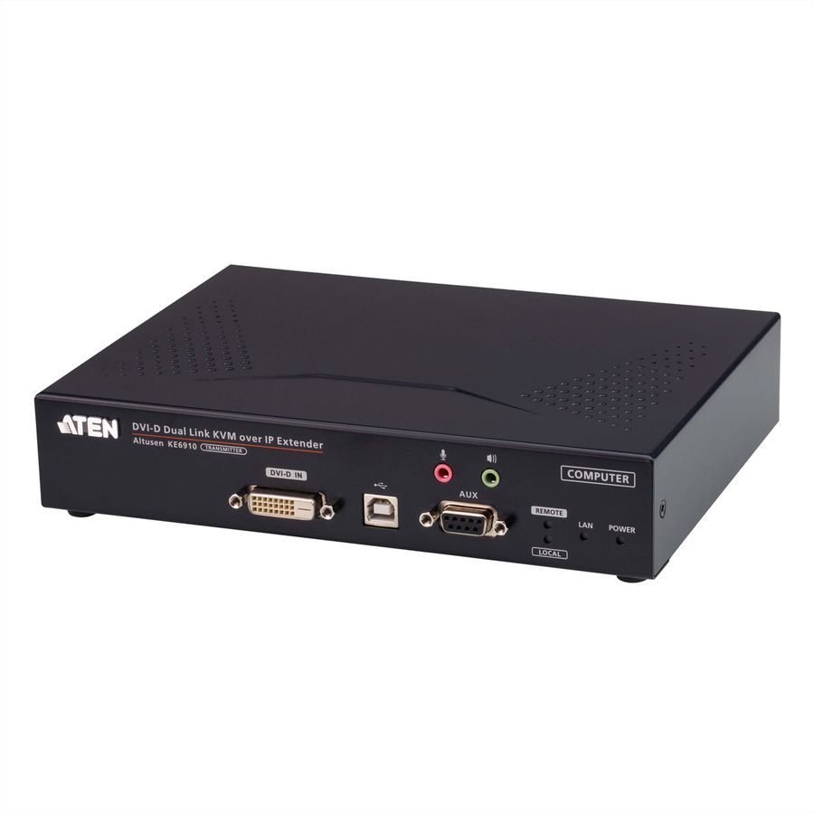 ATEN KE6910T DVI-D Dual Link KVM Over IP Extender Zender